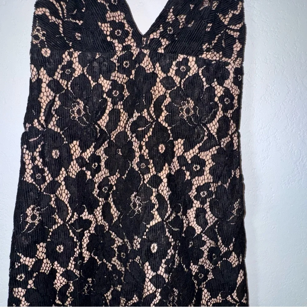Free People Black Lace Chic Mini Dress - Picture 5 of 13
